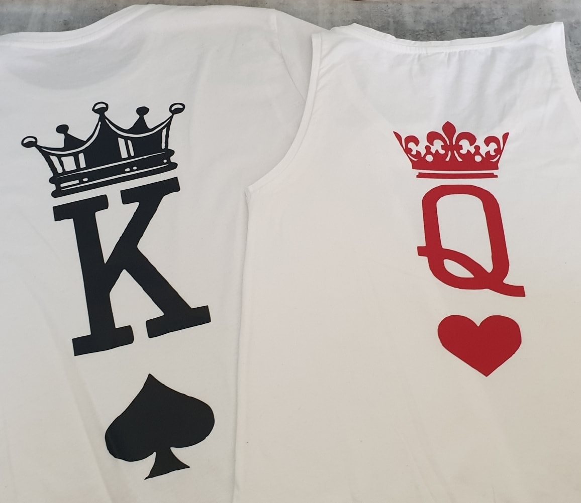 Tshirt - 'king and queen'