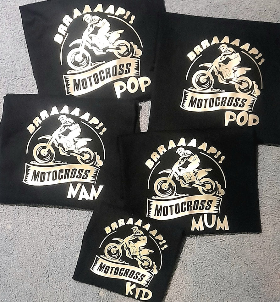 Tshirt - 'braaaap motocross __'