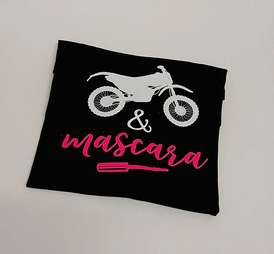 Tshirt - 'motorbikes and mascara'