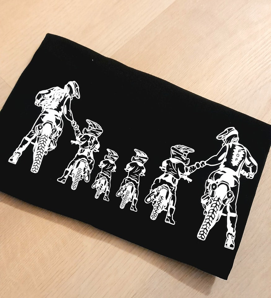 Tshirt - 'motorbike family'