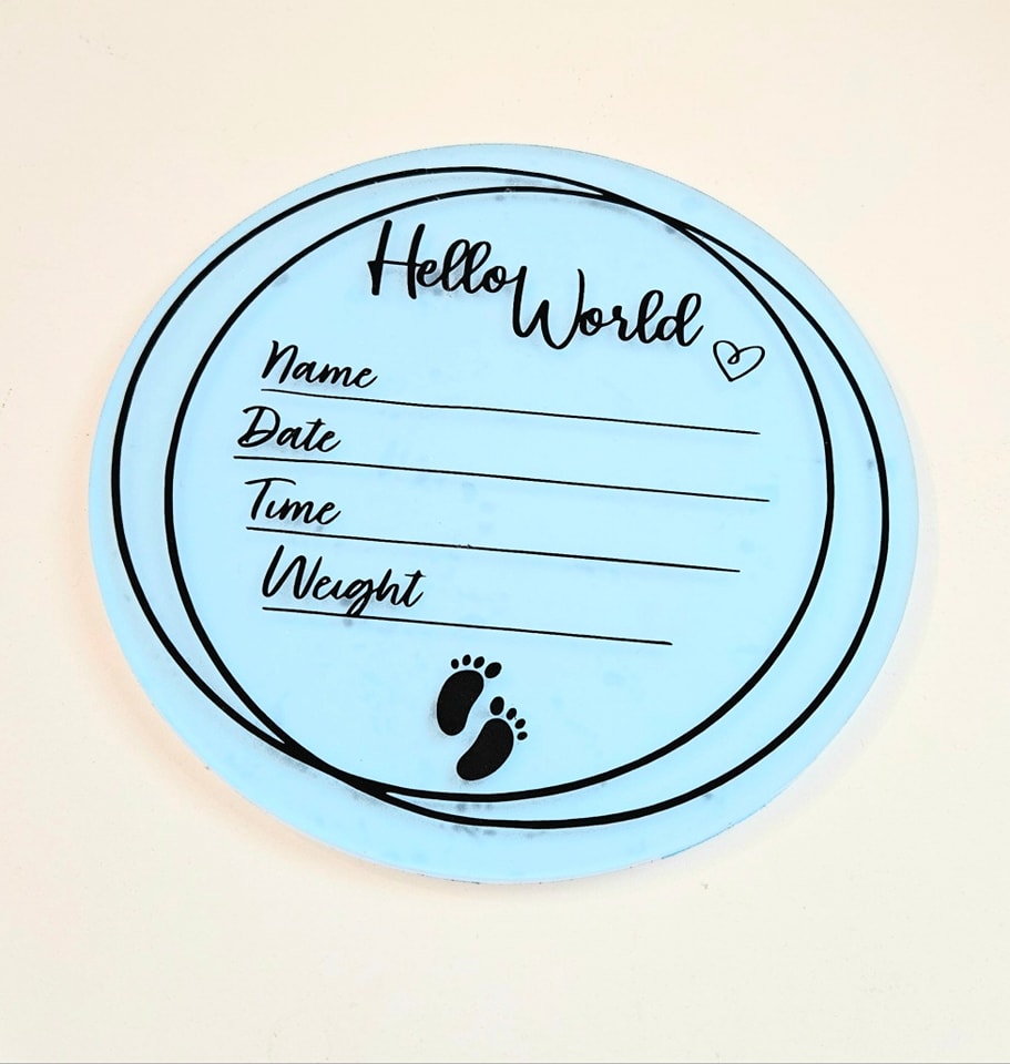 Birth Announcement Disc