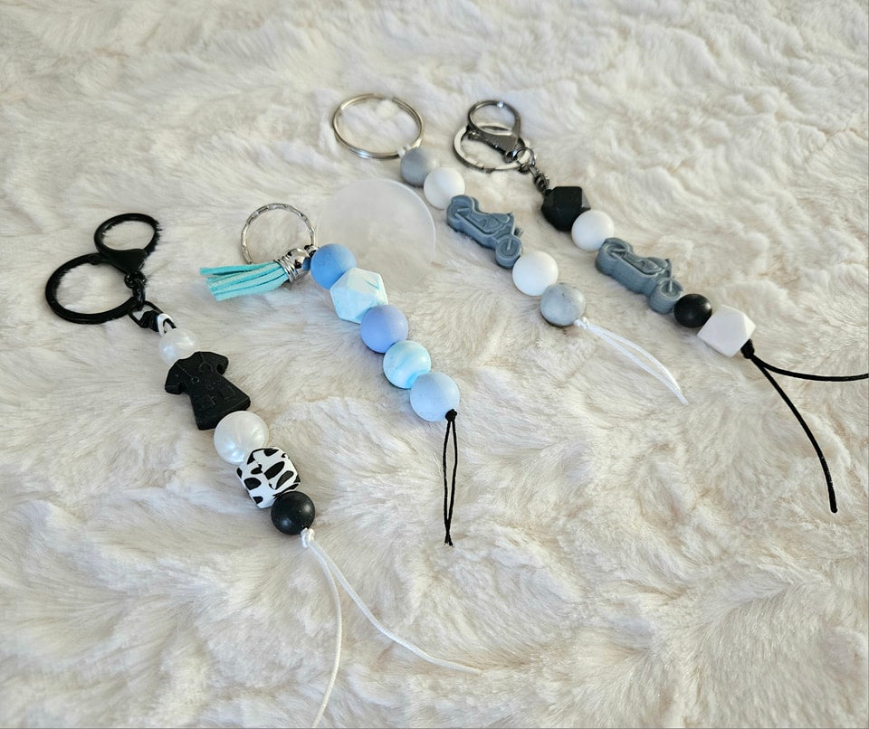 Keyring - 'handmade beaded'