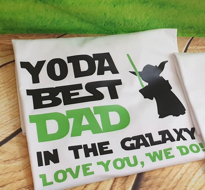 Tshirt - 'yoda best dad in the galaxy'