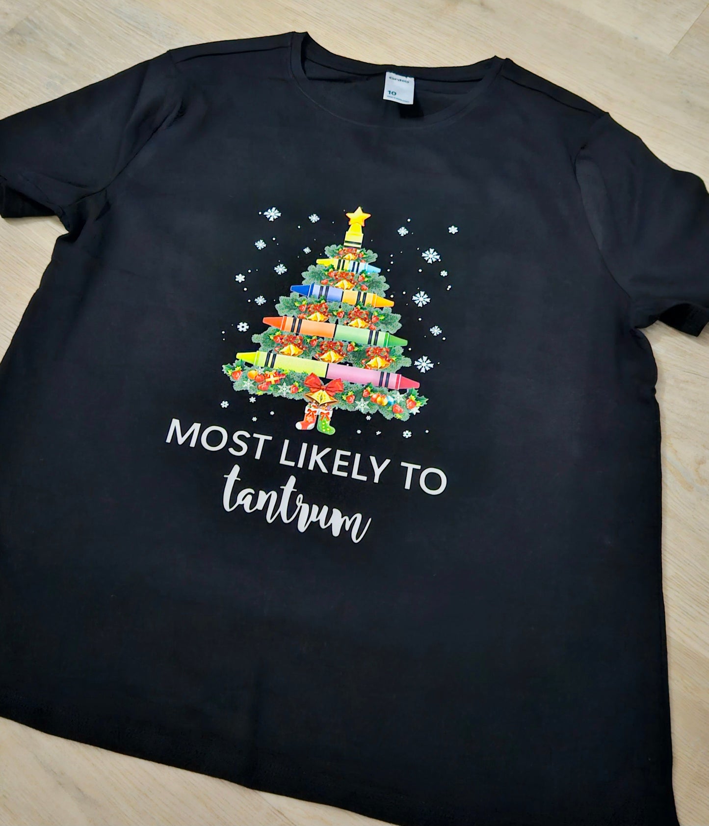 Christmas Tshirt  - 'educator most likely to'