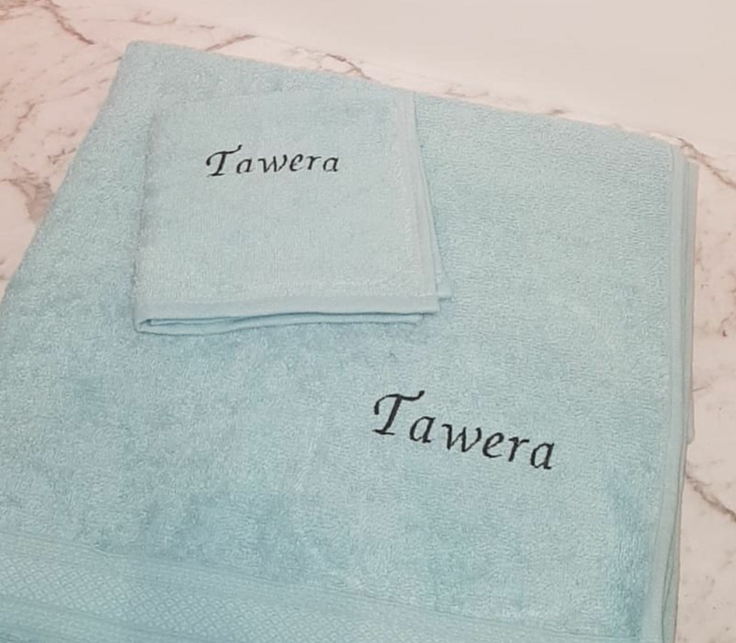 Towel with Embroidery