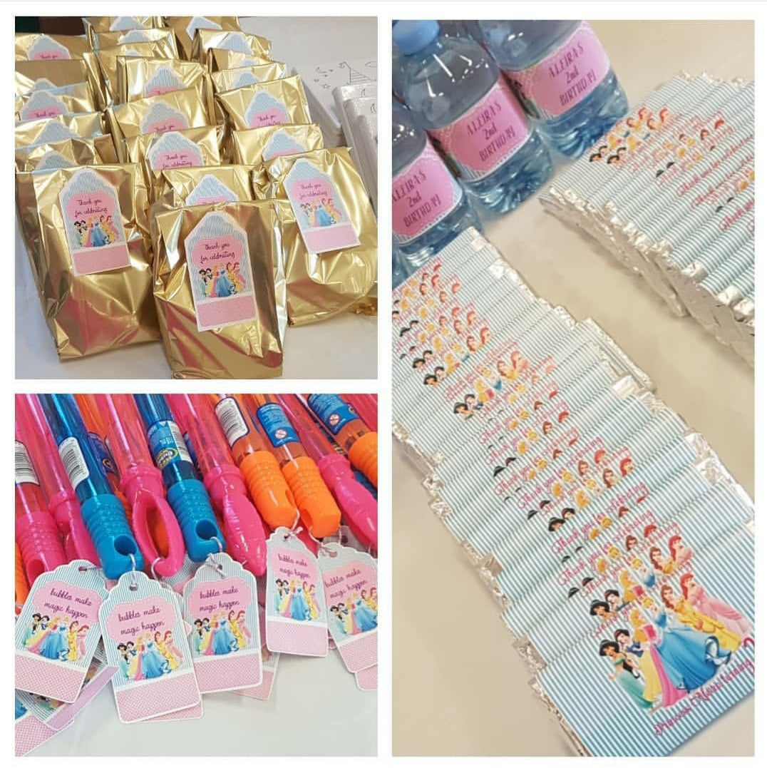 Water Bottles - 'birthday themed'