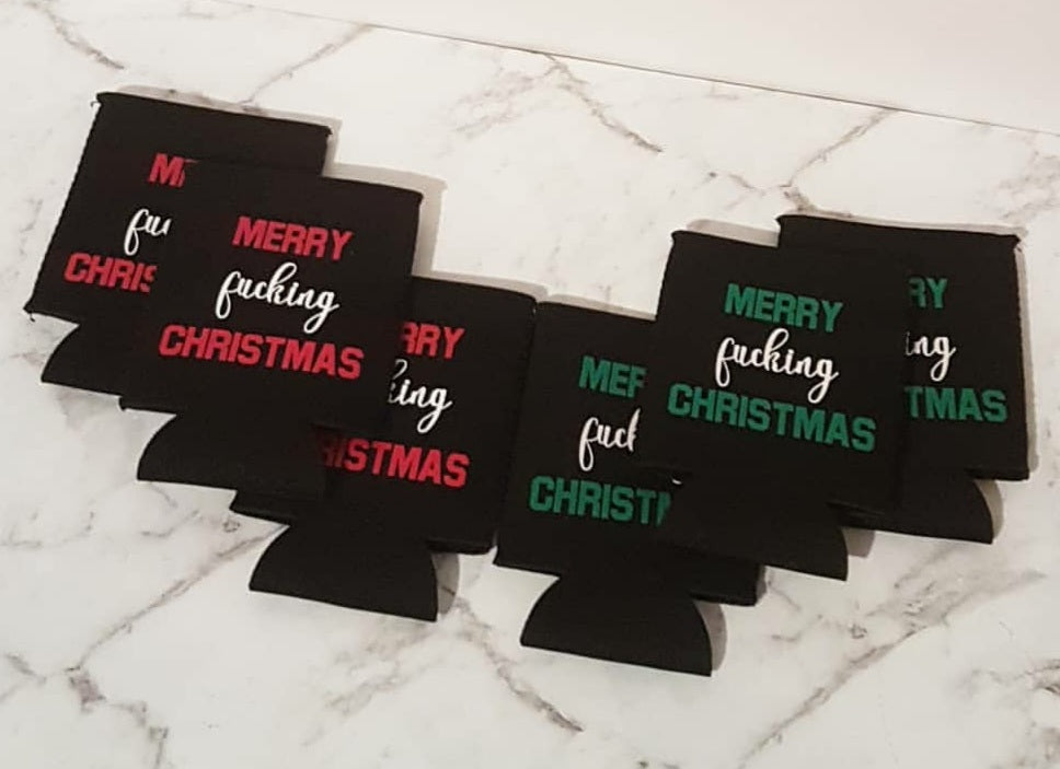 Can Cooler / Stubby Holder - 'christmas themed'