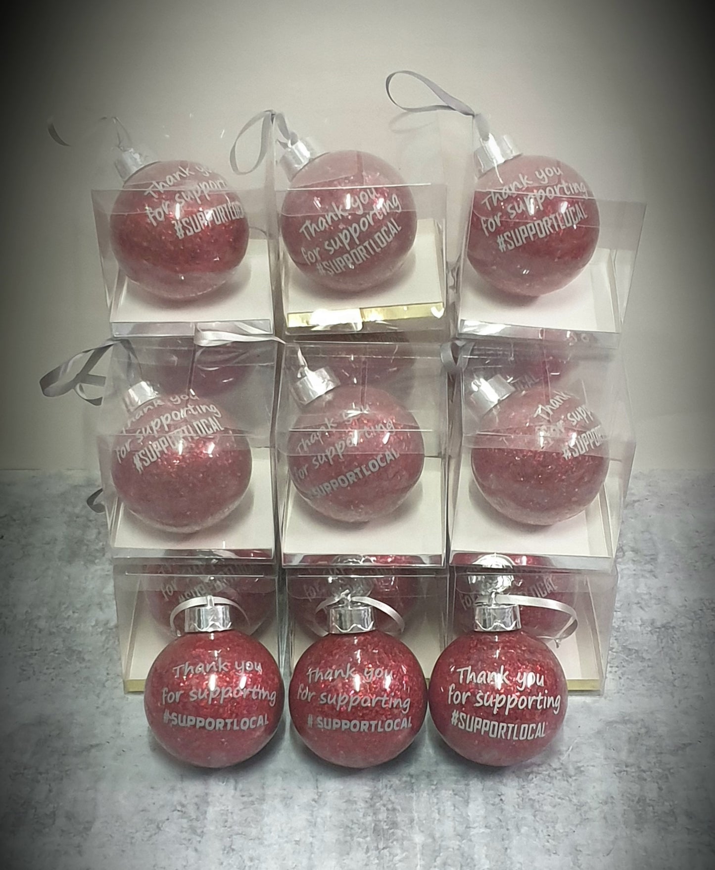 Christmas Bauble - 'glitter/custom'