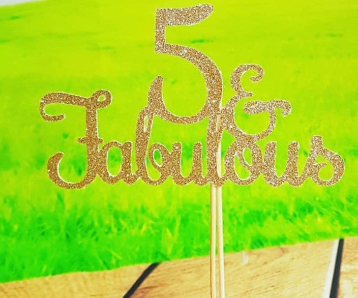Cake Topper - 'birthday themed'