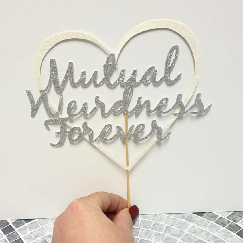 Cake Topper - 'engagement/wedding/anniversary'