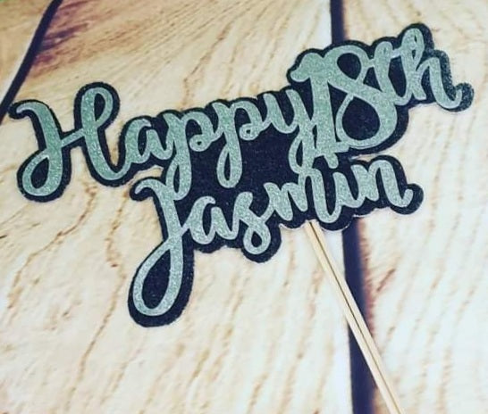 Cake Topper - 'birthday themed'