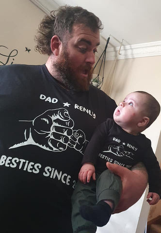 Tshirt - 'dad and son besties'