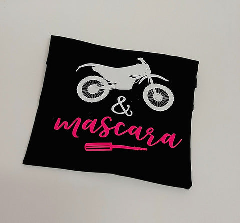 Tshirt - 'motorbikes and mascara'