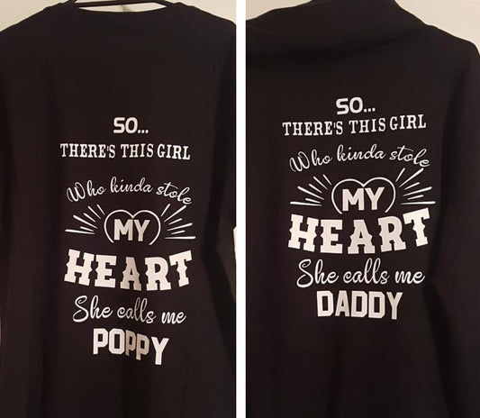 Tshirt - 'daughter/s stole my heart'