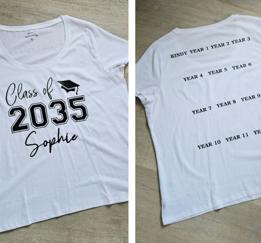 Tshirt - 'graduation with handprints'