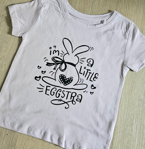 Easter Tshirt - 'I'm a little eggstra'
