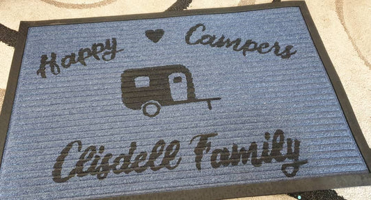 Door Mat - 'camping'