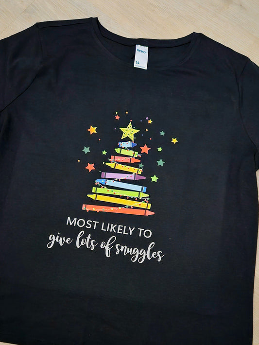 Christmas Tshirt  - 'educator most likely to'