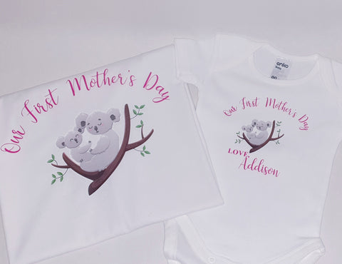 Tshirt - 'happy first mothers day'