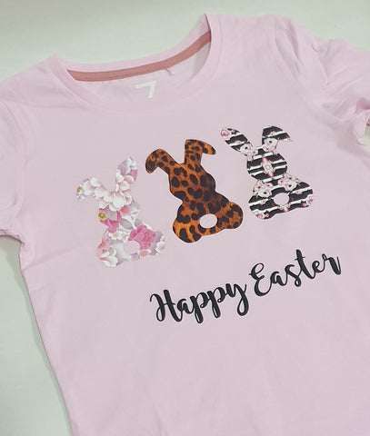 Easter Tshirt - '3 bunnies'