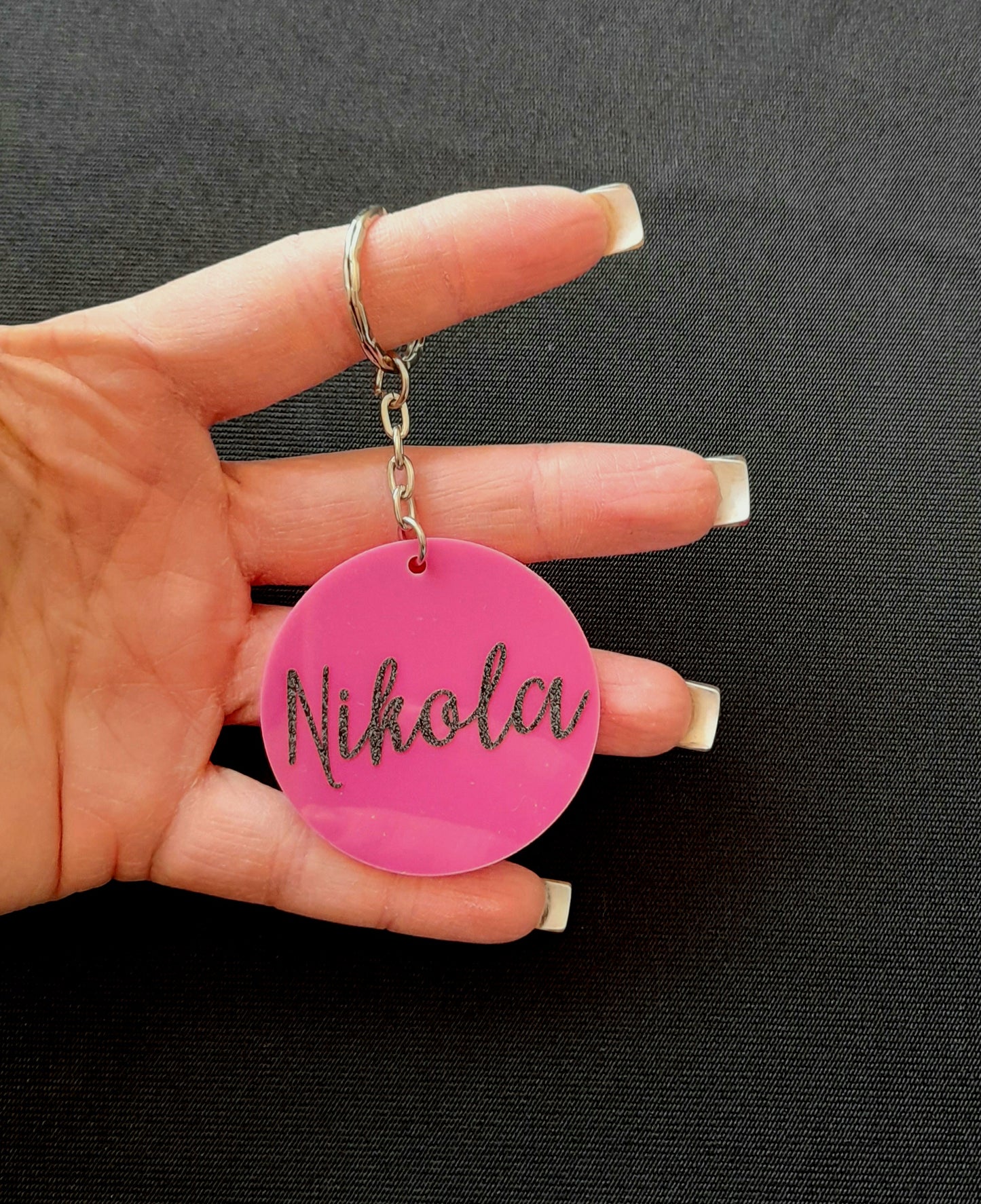 Keyring - '7cm circle'