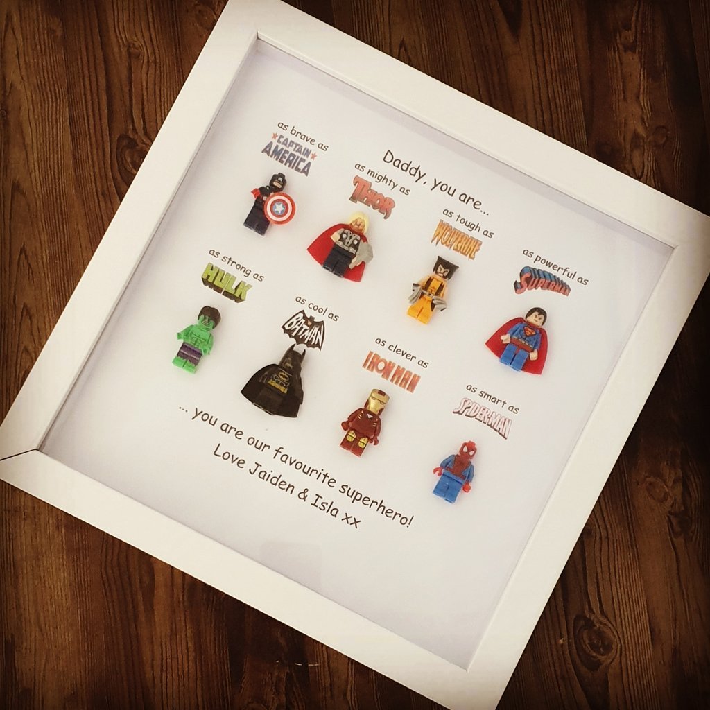 Lego Frame - 'superheroes'