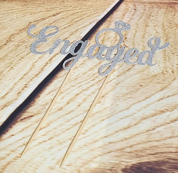 Cake Topper - 'engagement/wedding/anniversary'