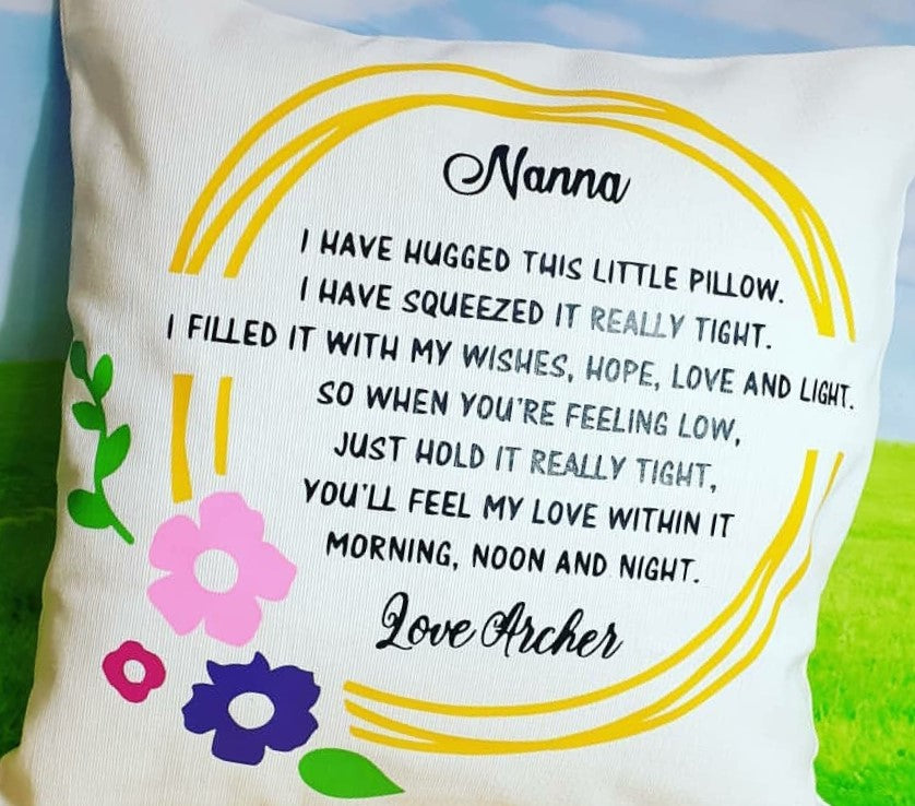 Cushion - 'I've hugged this pillow'