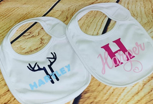 Baby Bib - 'custom name'