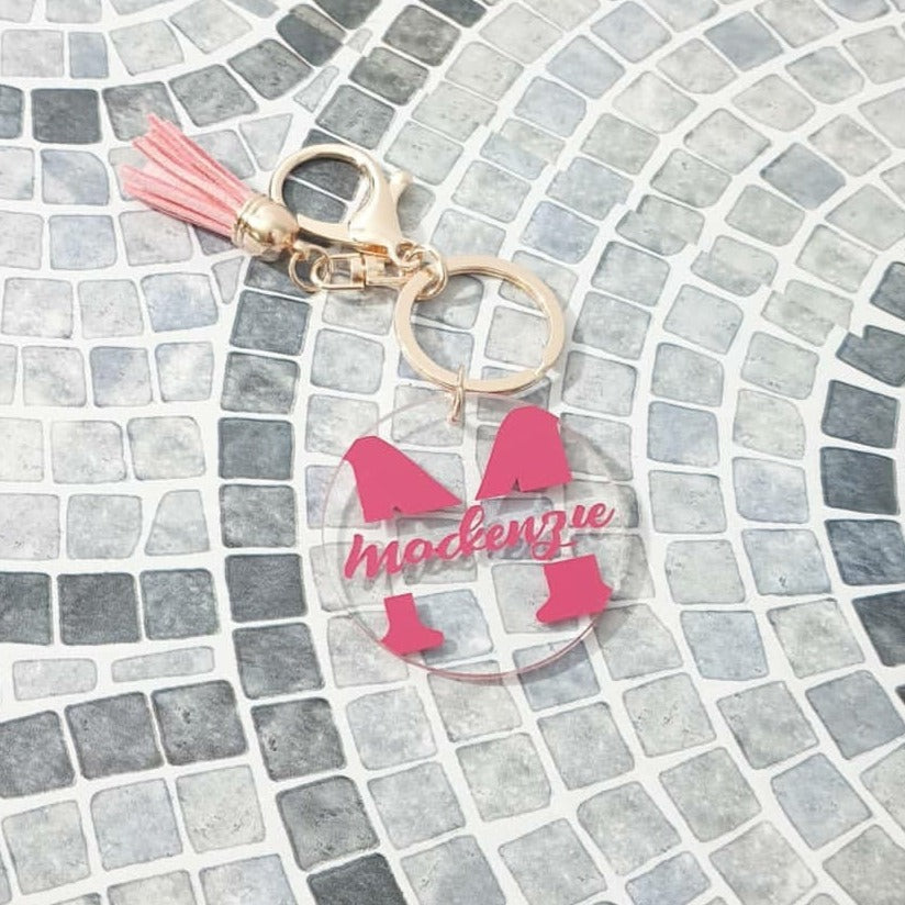 Keyring - '7cm circle'
