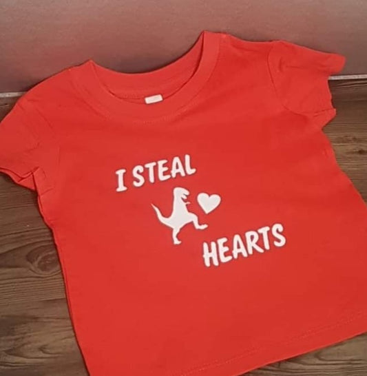 Valentine's Day Tshirt - 'I steal hearts'